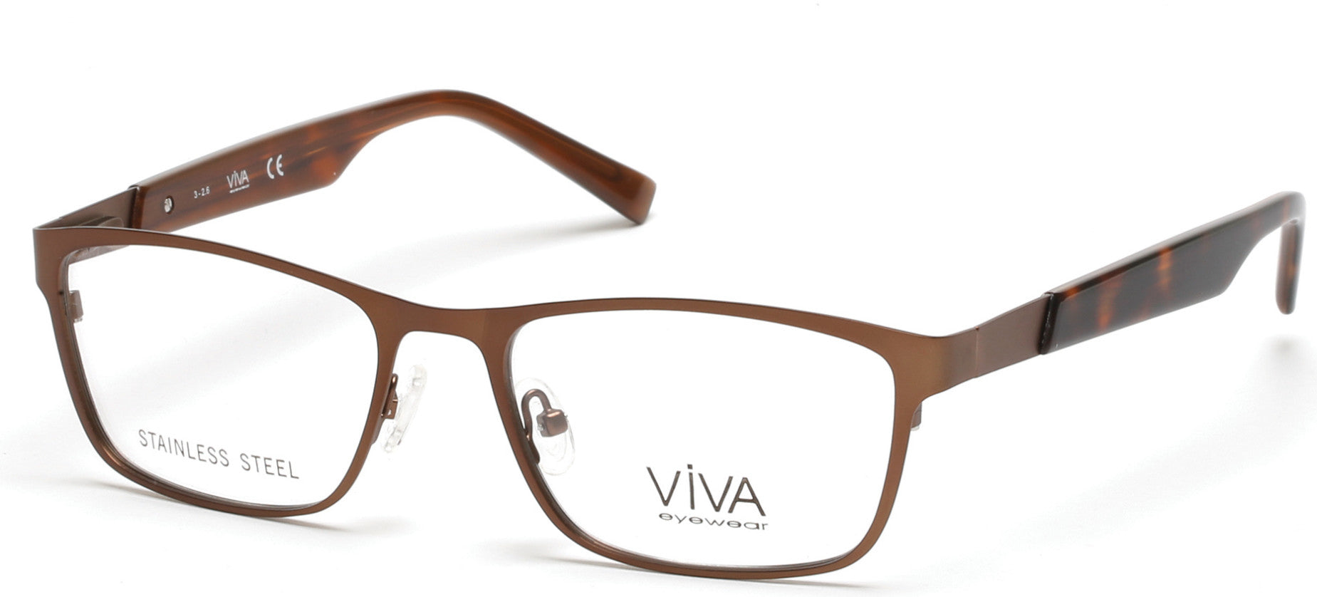 Viva VV4027 Eyeglasses 049-049 - Matte Dark Brown