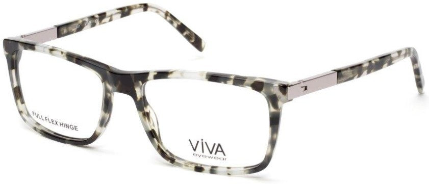 Viva VV4033 Geometric Eyeglasses 055-055 - Coloured Havana