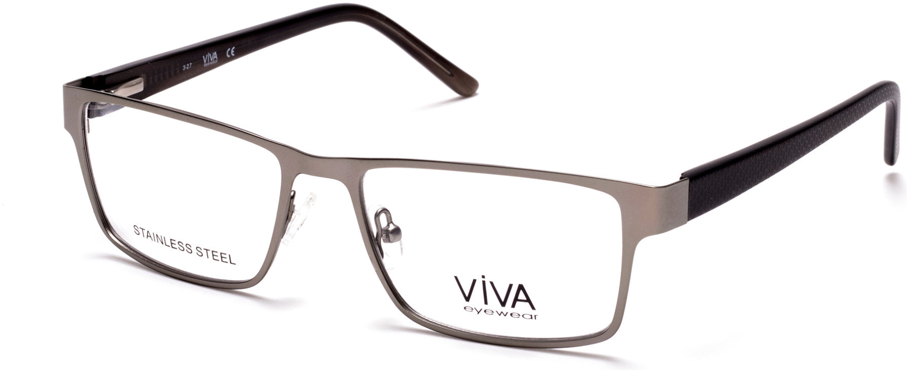 Viva VV4035 Geometric Eyeglasses 009-009 - Matte Gunmetal