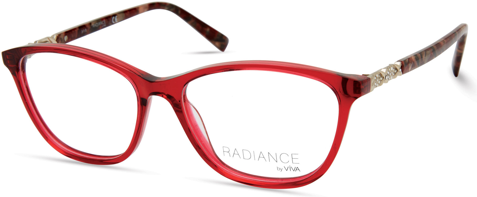 Viva VV8015 Square Eyeglasses 069-069 - Shiny Bordeaux